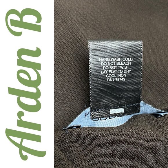 NWOT ARDEN B VINTAGE Y2K MESH SEMI SHEER RUCHED CHOCOLATE BROWN TANK, MEDIUM - Picture 6 of 9